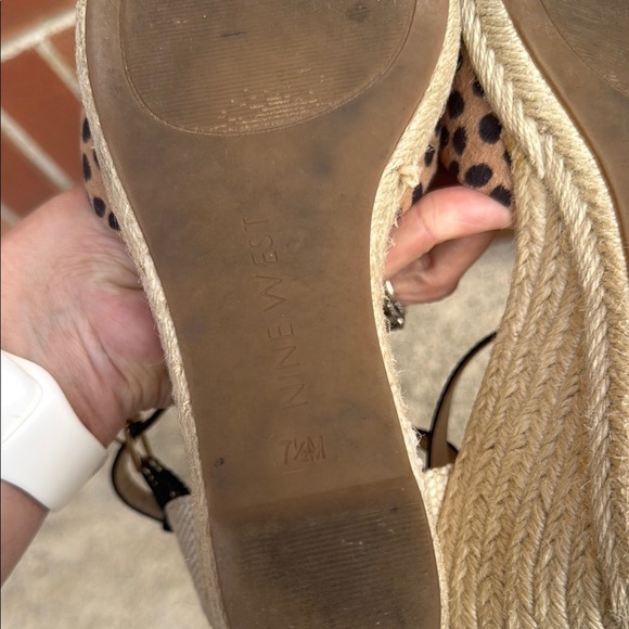 Nine West Leopard Print Sandals - Picture 6 of 7